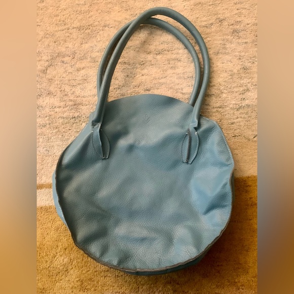💔SOLD 💔Leather Circumference Bag - Picture 1 of 5
